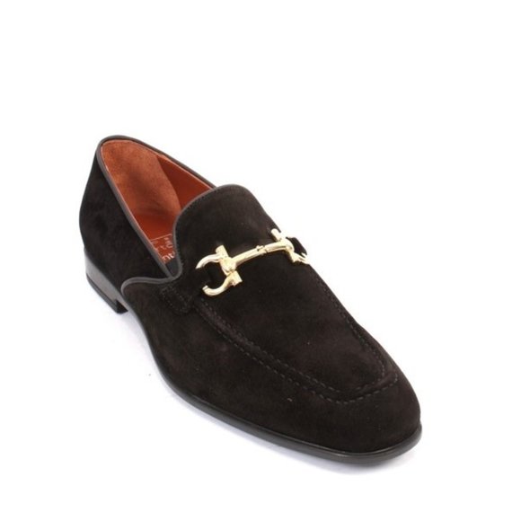 ROBERTO SERPENTINI Other - ROBERTO SERPENTINI 27440 Black Suede Leather Classic Dress Shoes